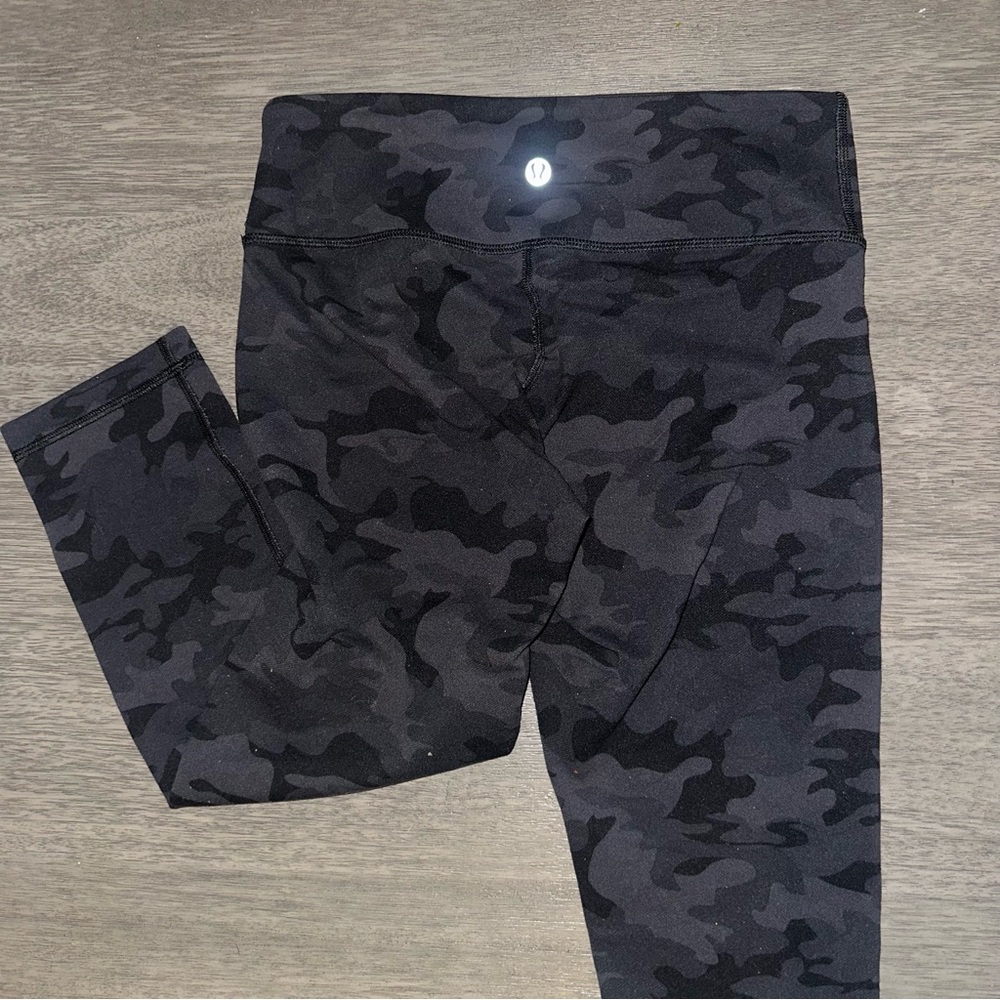 lululemon athletica Black Camouflage Athletic Shorts